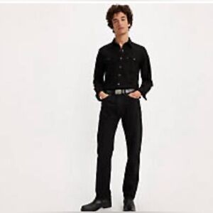 LEVI’S 505 Sz 32 x 32 Regular Jeans Black 100% Cotton NEW WITH TAGS